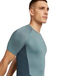 Pánské merino tričko s krátkým rukávem ICEBREAKER Mens 125 ZoneKnit SS Crewe, Abyss/Blue Ash velikost: L