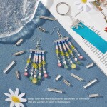 Mosazné zakončovací trubičky - 13,5 x 4,5 mm - platinové - 1 ks