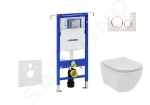 GEBERIT - Duofix Set předstěnové instalace, klozetu a sedátka Ideal Standard Tesi, tlačítka Sigma20, Rimless, SoftClose, bílá/chrom 111.355.00.5 NE4