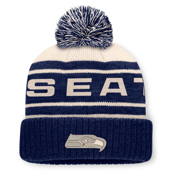 Fanatics Pánská zimní čepice Seattle Seahawks NFL Cuffed Knit Hat with Pom