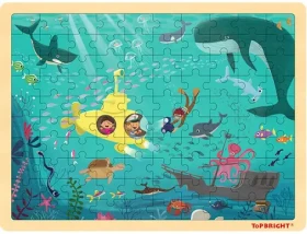 TOP BRIGHT Dřevěné puzzle Na mořském dně