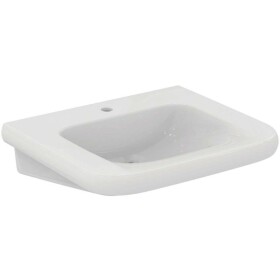 IDEAL STANDARD - Contour 21+ Umyvadlo bezbariérové 65x56 cm, bez přepadu, otvor pro baterii, SmartGuard+, bílá E3621HY