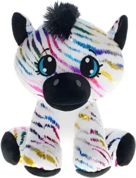 Plyšová zebra Star Sparkle bílá