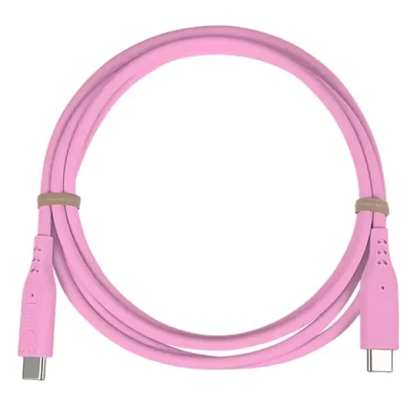 PremiumCord silikonový USB-C - USB-C růžová / Kabel / 60W / PD / 480 Mbps / 1,5 m (ku31sa15p)