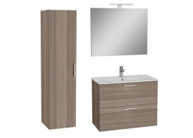 Koupelnová sestava s umyvadlem 80 cm včetně umyvadlové baterie, vtoku a sifonu VitrA Mia cordoba KSETMIA80C KSETMIA80C