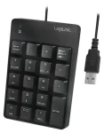 LogiLink Keypad černá / Numerická klávesnice / USB-A / 19 kláves (ID0184)