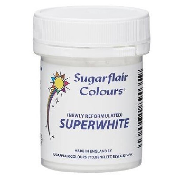 Sugarflair Superwhite Prášková barva Běloba bílá 20g