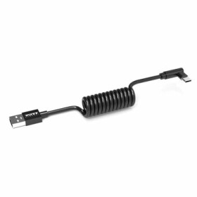 PORT CONNECT Spring cable USB-A do USB-C 10 PACK černá (900063/10)