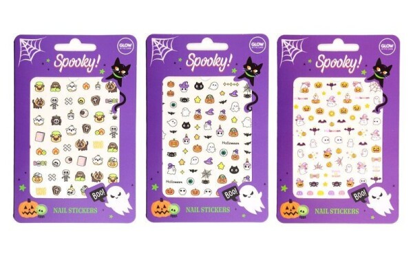 Samolepky na nehty - Spooky Strašidýlka (mix motivů)