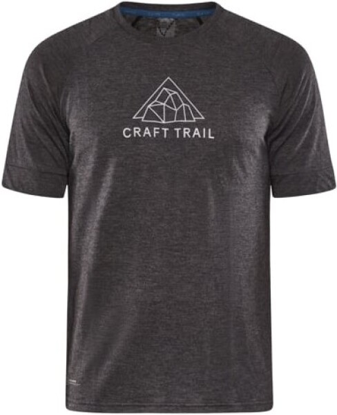 Běžecké tričko CRAFT ADV Trail Wool SS - černá Velikost textilu: XL