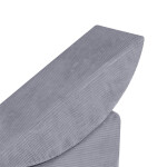 PLUSH NEST PLUSH NEST Dětská polohovatelná lenoška Prémiový šedý manšestr 145 × 35 × 45 cm