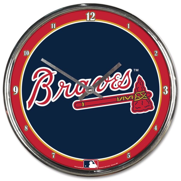 Hodiny Atlanta Braves MLB WinCraft Chrome