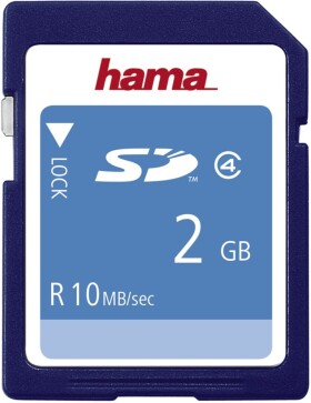 HAMA SD 2 GB / SD / 2GB / Class 4 / čtení 10MBs / zápis 5MBs (55377-H)