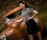 Dámská sukně Rusty Pistons Cascade black jeans - XS / černá