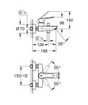 GROHE - QuickFix Start Vanová baterie, matná černá 322782432