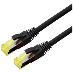 Roline 21.15.0755 RJ45 síťové kabely, propojovací kabely CAT 6A S/FTP 5.00 m černá dvoužilový stíněný, bez halogenů, samozhášecí 1 ks