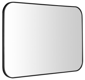 SAPHO - AROWANA zrcadlo v rámu 100x70cm, černá mat AWB1070