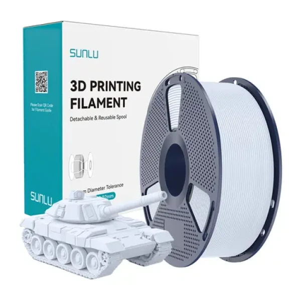 Sunlu PLA+ High-Speed bílá / Tisková struna / PLA / 1,75 mm / 1 kg (PLA+ H-S W)