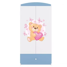 Skříň Babydreams modrá - Medvídek s motýlky