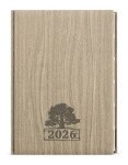 Denní diář 2026 Ctirad s výsekem Wood A5 světle hnědá
