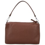 Trendy dámská kožená kabelka na rameno Annisa, tmavě hnědá