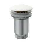 Kielle Umyvadlová výpusť, ClickClack, kov, bílá 30901130