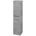 Dřevojas - Vysoká skříň s košem na prádlo DOS SVD2K 35 - D01 Beton / Úchytka T06 / D01 Beton / Levé 210519H