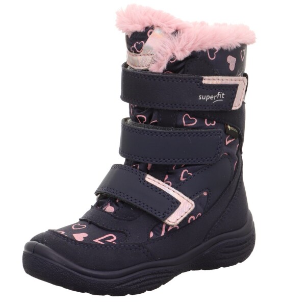 Dívčí zimní boty CRYSTAL Blue/Pink Gore-Tex, Superfit,1-009090-8020 - 29