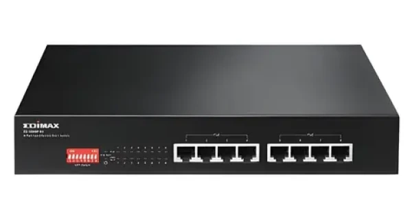 Edimax ES-1008P V2 / 8-Port Switch / 10/100 Mbps / 8x PoE+ / 130W / 802.3at (ES-1008P V2)