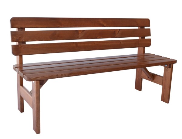 Rojaplast VIKING zahradní lavice dřevěná LAKOVANÁ - 150 cm