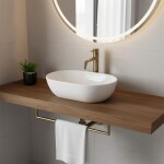 REA - Umyvadlo na desku Amelia 45x31 REA-U4330