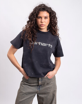 Tričko Carhartt WIP W' S/S Painter T-Shirt Black destroy wash
