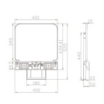 Mereo Sedátko do sprchy s podpěrnou nohou, duroplast, černé CSS121PB