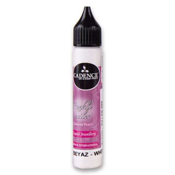 Tekuté perly Cadence - bílá / 25 ml