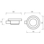 Nimco Bormo chrom mýdlenka BR 11059W-26 BR 11059W-26