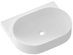 RAVAK - Yard Umyvadlo, 61x50 cm, bez přepadu, otvor pro baterii, matná bílá XJX0E260001