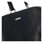 Pevný koženkový dámský městský batůžek Romantica, černá