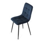 Jídelní židle, modrá, sametová látka, CT-281 BLUE4