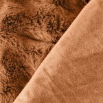 DumDekorace Hnědý plyšový přehoz s 3D efektem - stylový doplněk interiéru Šířka: 200 cm | Délka: 220 cm