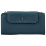 Trendy dámská koženková peněženka Coveri Elaya, modrá