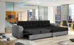 Sedací souprava Conforti Provedení: Pravá varianta, látka: Sawana 05 dark grey