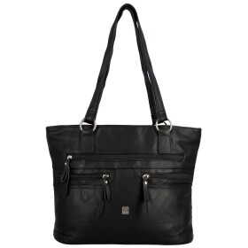 Stylová větší dámská kabelka přes rameno Amilla, černá