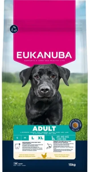 Eukanuba Adult Large rich in fresh chicken 15 kg / Granule pro psy / pro velká a obří plemena (1724-229916)