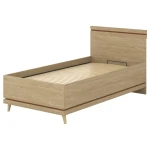 Postel Scandi 54 s úložným prostorem 100 dub olejovaný/cihlový