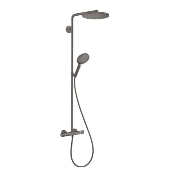 HANSGROHE - Raindance S Sprchový set s termostatem, průměr 24 cm, 3 proudy, EcoSmart, kartáčovaný černý chrom 28823340