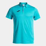 Pánské polo tričko Joma Polo Shirt Hobby S/S Fluor Turquoise Velikost: L