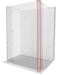 MEXEN - KIOTO spojovací profil WALK-IN pro přídavné stěny 8mm chrom 800-05-01