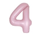 Balónek narozeniny číslo 4 světle růžové 86 cm Balónek narozeniny číslo 4 světle růžové 86 cm