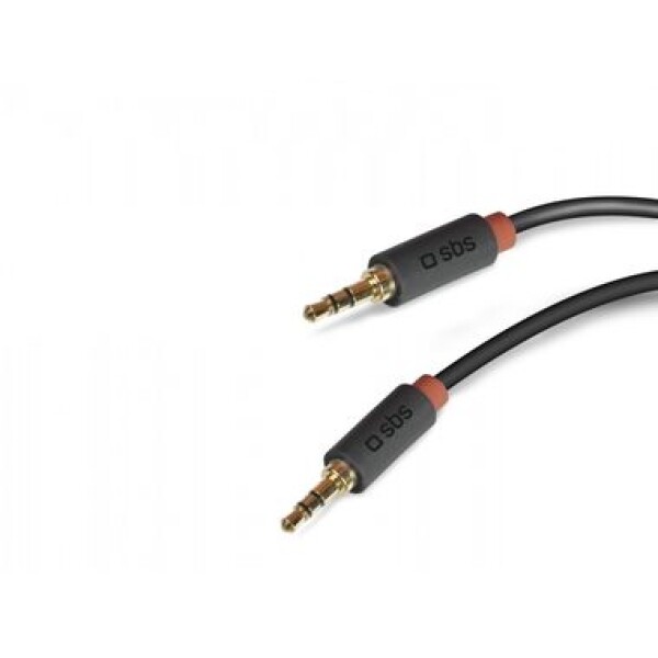 SBS AUX kabel 3.5mm Jack 1.5 m černá (8018417203091)