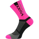 VOXX Ponožky cyklistické STELVIO sportovní NEON RŮŽOVÉ 35-38 117787